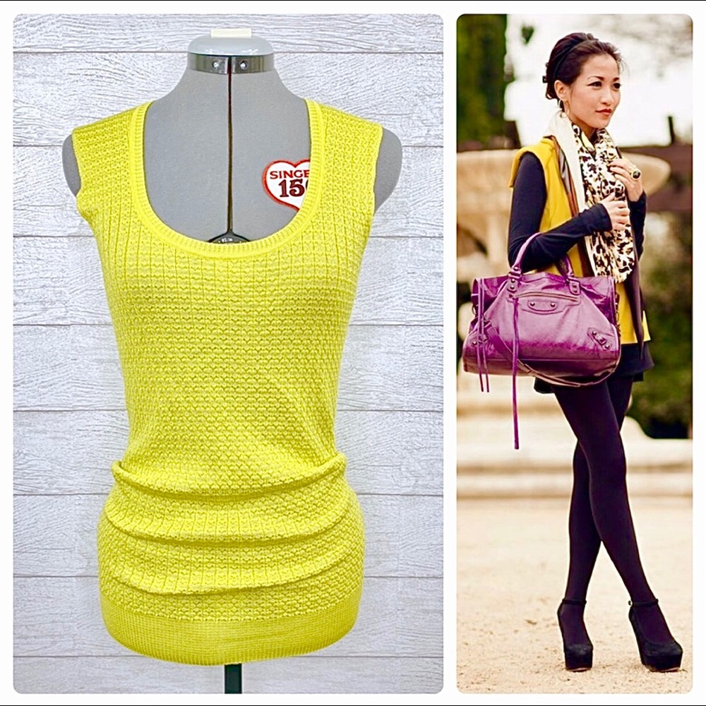 •M by MISSONI• Knit Virgin Wool Sweater Tank Sz 46